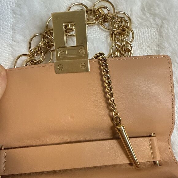 Chloe Drew Bijou 2 Way Shoulder Handbag Leather Blushy Pink Made In Italy - Picture 5 of 9